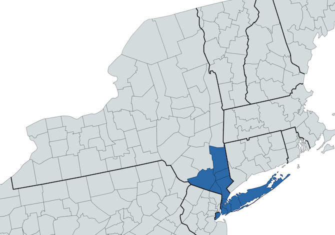 MCTD Map New York State