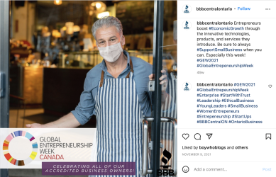 Global Entrepreneurship Week bbbcentralontario