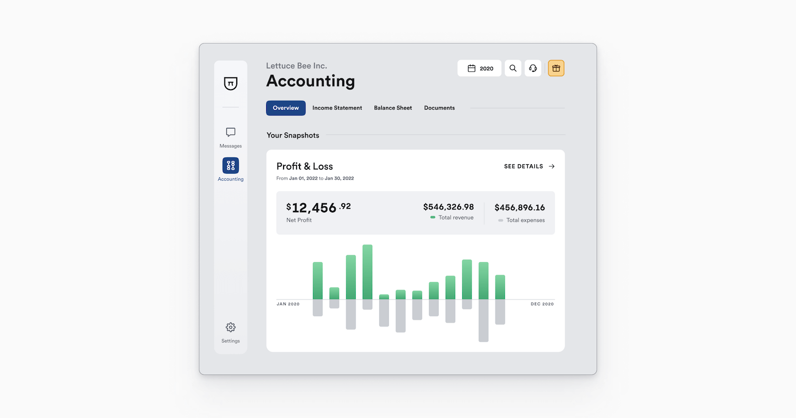 Bench accounting overview - full - light