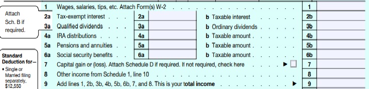 2021 Form 1040 AGI